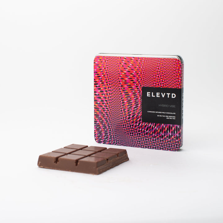 ELEVTD THC HYBRID VIBE MILK CALLEBAUT CHOCOLATE | 480MG EDIBLES