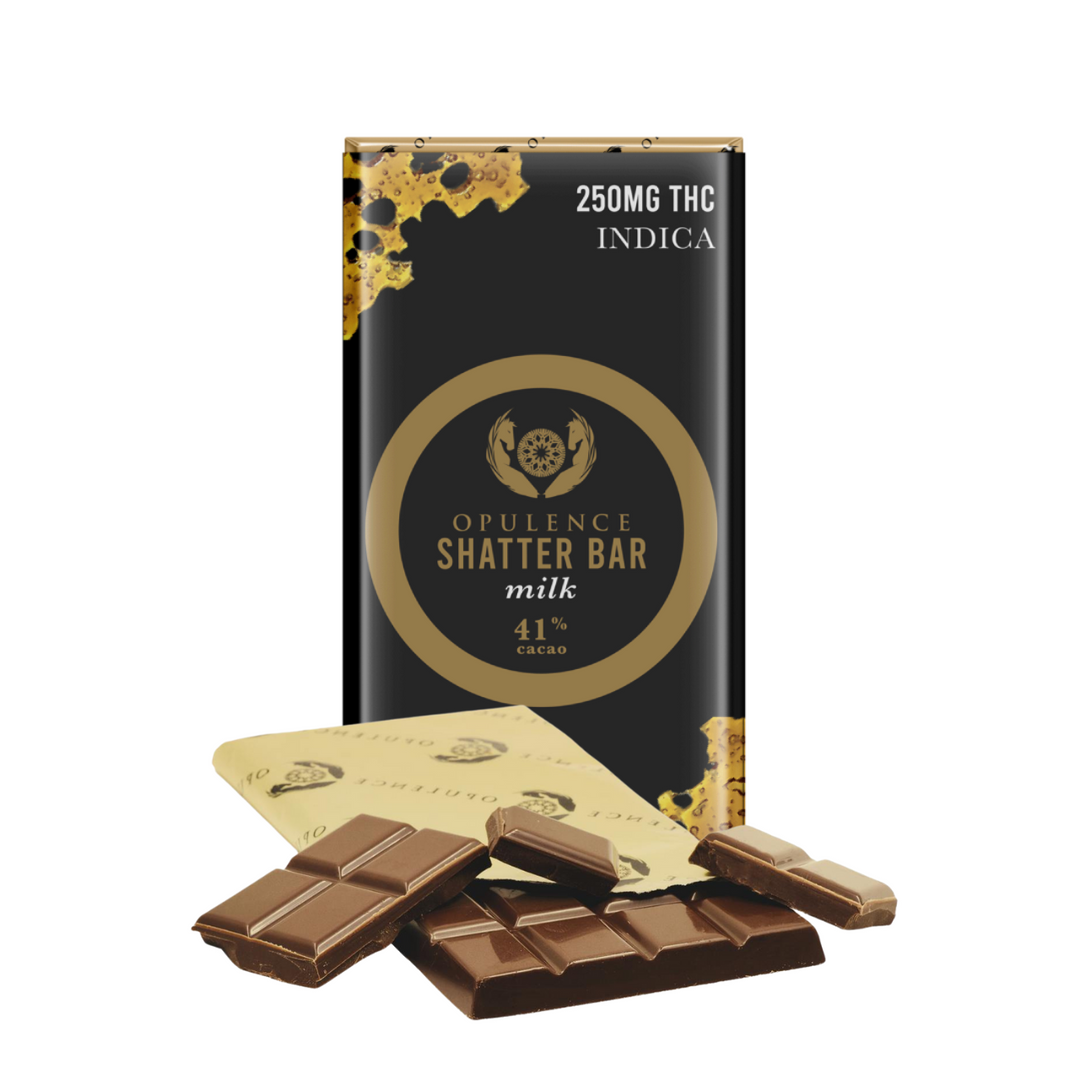 OPULENCE THC CHOCOLATE SHATTER BARS | 250MG EDIBLES