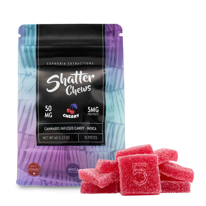 EUPHORIA EXTRACTIONS THC SHATTER CHEWS SNACK PACK GUMMIES | 50MG EDIBLES