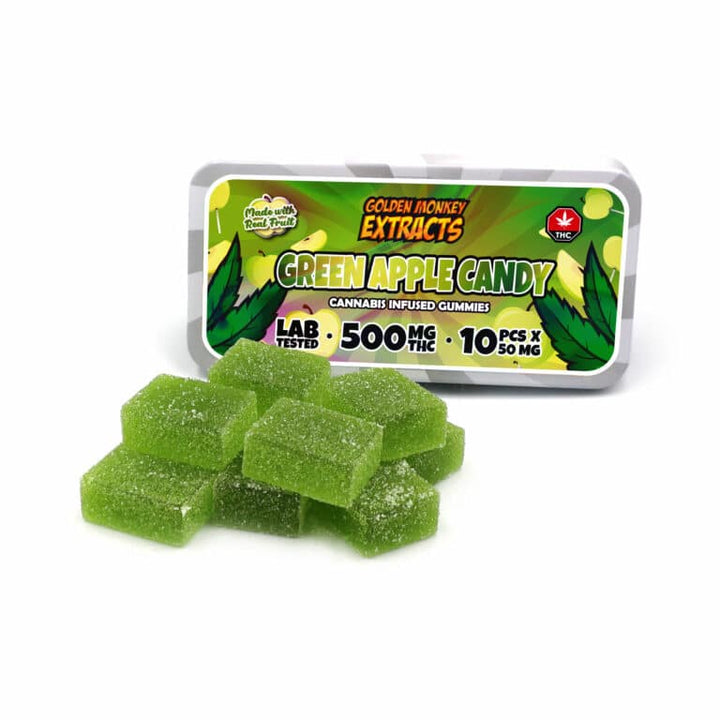 GOMMES AUX EXTRAITS DE SINGE DORÉ À HAUTE DOSE DE THC | 500 MG DE PRODUITS COMESTIBLES 