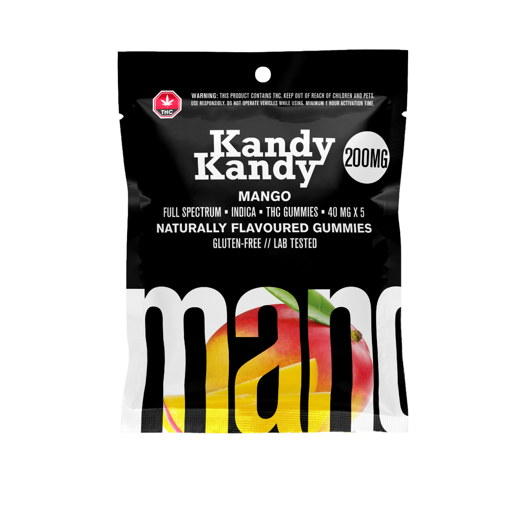 GOMMES VÉGÉTALES KANDY KANDY À SPECTRE COMPLET DE THC | ALIMENTS 200 MG 