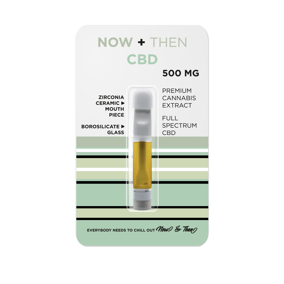 NOW + THEN FULL SPECTRUM CBD 510 VAPE CART | 500MG