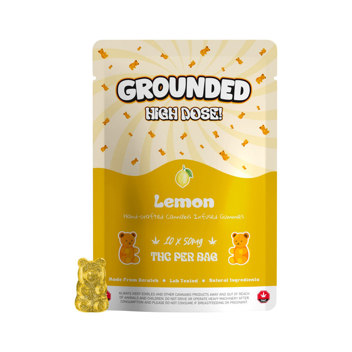 GROUNDED HIGH DOSE THC GUMMY BEARS | 500MG EDIBLES