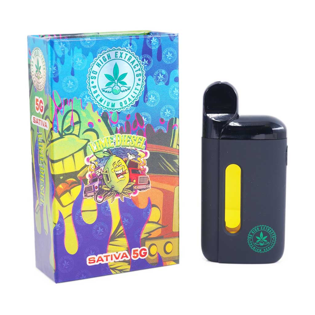 STYLO VAPE JETABLE À EXTRAITS DE THC SO HIGH | 5G