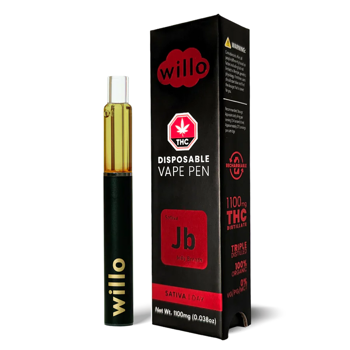 STYLO VAPE JETABLE AU THC WILLO | 1,1 G