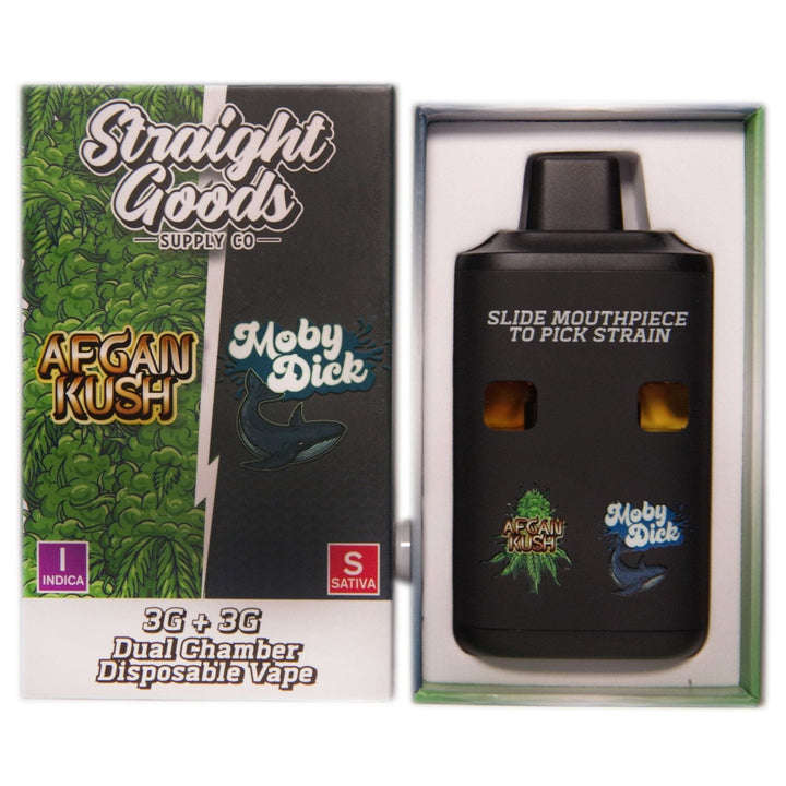 STYLO VAPE JETABLE À DOUBLE CHAMBRE AU THC STRAIGHT GOODS | 6G