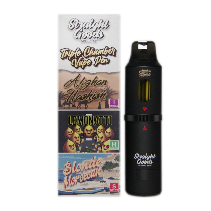 STYLO VAPE JETABLE À TRIPLE CHAMBRE AU THC STRAIGHT GOODS | 9G