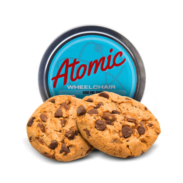 Biscuits aux pépites de chocolat au THC pour fauteuil roulant Atomic | 500 MG de produits comestibles