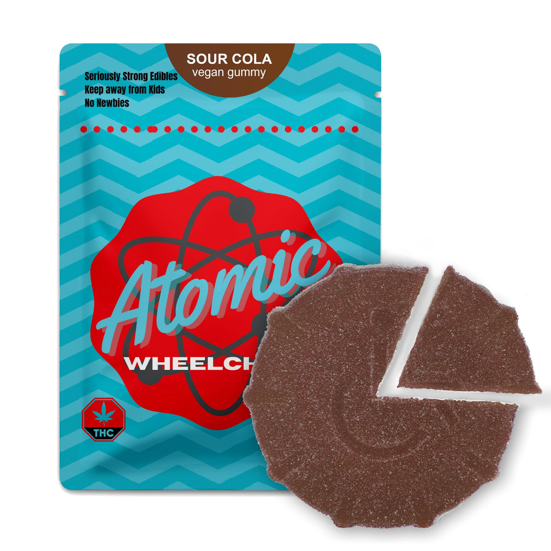 GOMMES VÉGÉTALES AU THC POUR FAUTEUIL ROULANT ATOMIC | ALIMENTS 1000 MG 