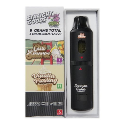 STYLO VAPE JETABLE À TRIPLE CHAMBRE AU THC STRAIGHT GOODS | 9G