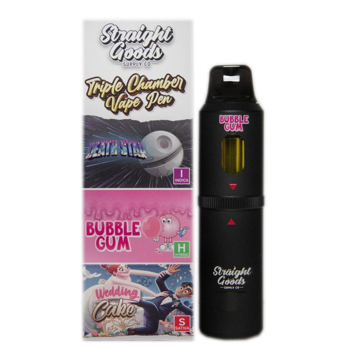 STYLO VAPE JETABLE À TRIPLE CHAMBRE AU THC STRAIGHT GOODS | 9G