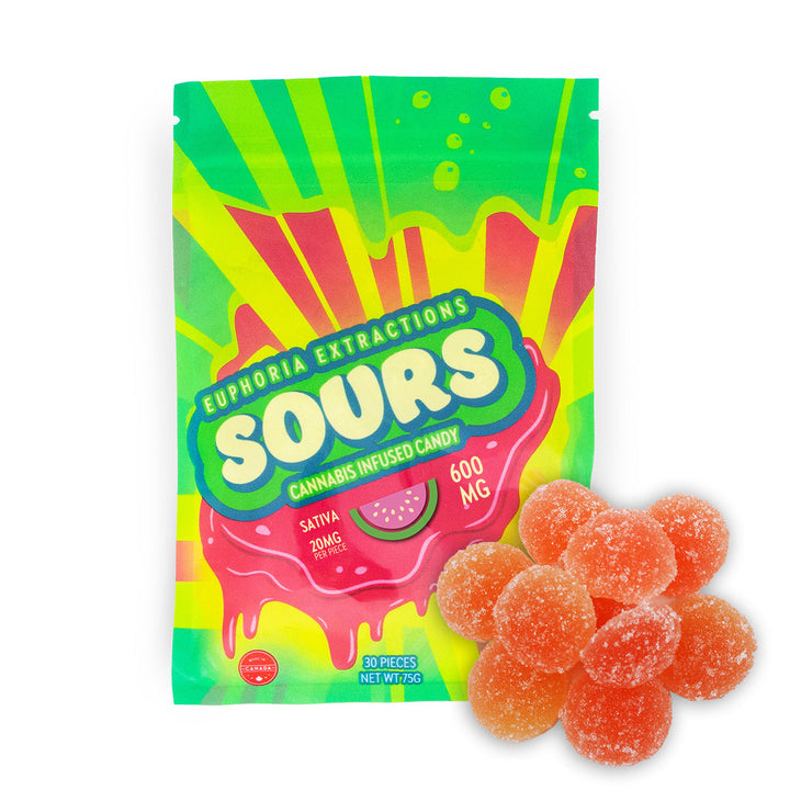 EUPHORIA EXTRACTIONS THC SOUR GUMMIES | 600MG EDIBLES