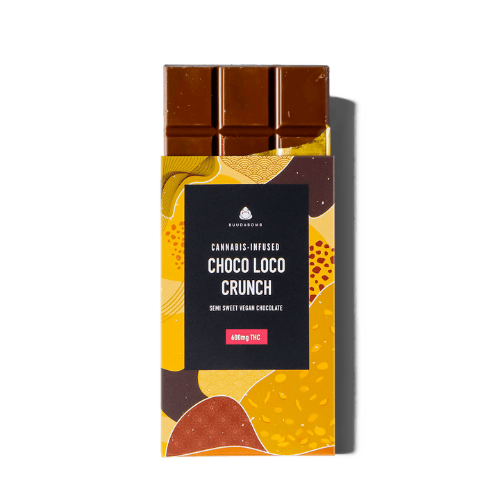 BUUDABOMB CHOCOLAT VÉGÉTALIEN À LA RED LABEL AU THC | ALIMENTS 600 MG 