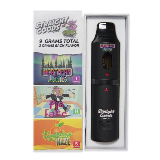 STYLO VAPE JETABLE À TRIPLE CHAMBRE AU THC STRAIGHT GOODS | 9G