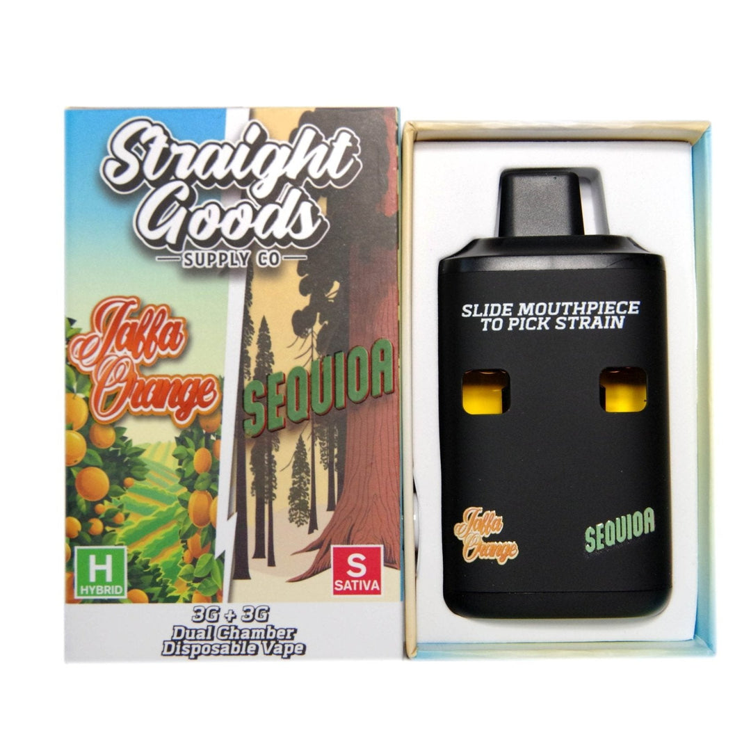 STRAIGHT GOODS THC DUAL CHAMBER DISPOSABLE VAPE PEN | 6G