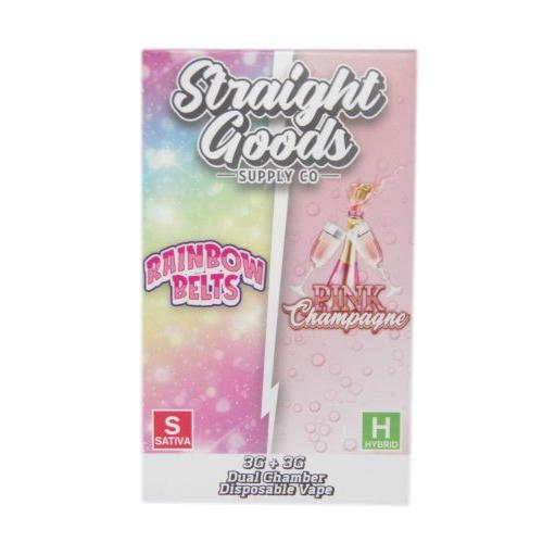 STRAIGHT GOODS THC DUAL CHAMBER DISPOSABLE VAPE PEN | 6G