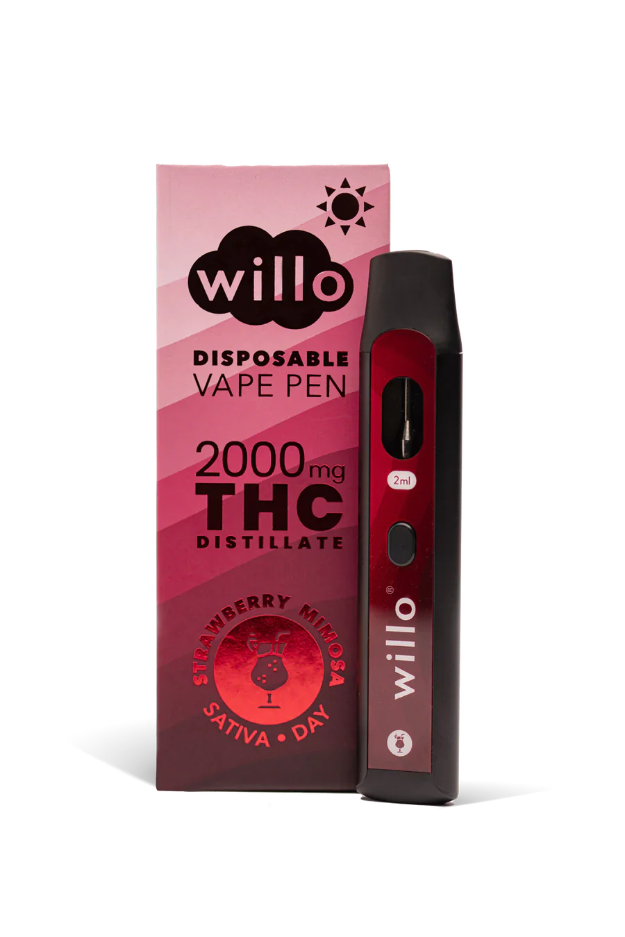 STYLO VAPE JETABLE AU THC WILLO | 2G