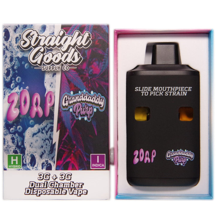 STYLO VAPE JETABLE À DOUBLE CHAMBRE AU THC STRAIGHT GOODS | 6G